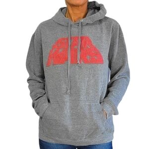 Star Wars Pullover Hoodie Size Medium Grey Felt